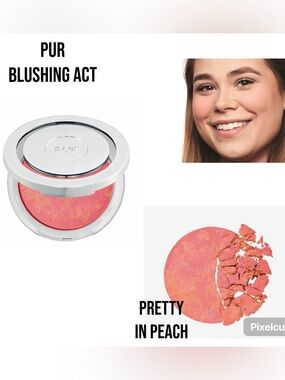 PUR MINERALS Skin Perfecting Powder Blushing Act Matte Blush-Pretty in Peach